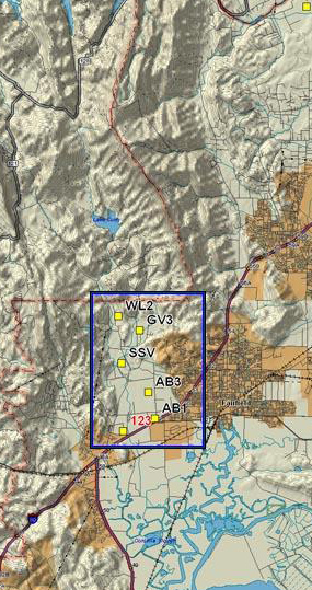 Solano County Weather Station Map